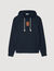 Sweatshirt à patch en cuir