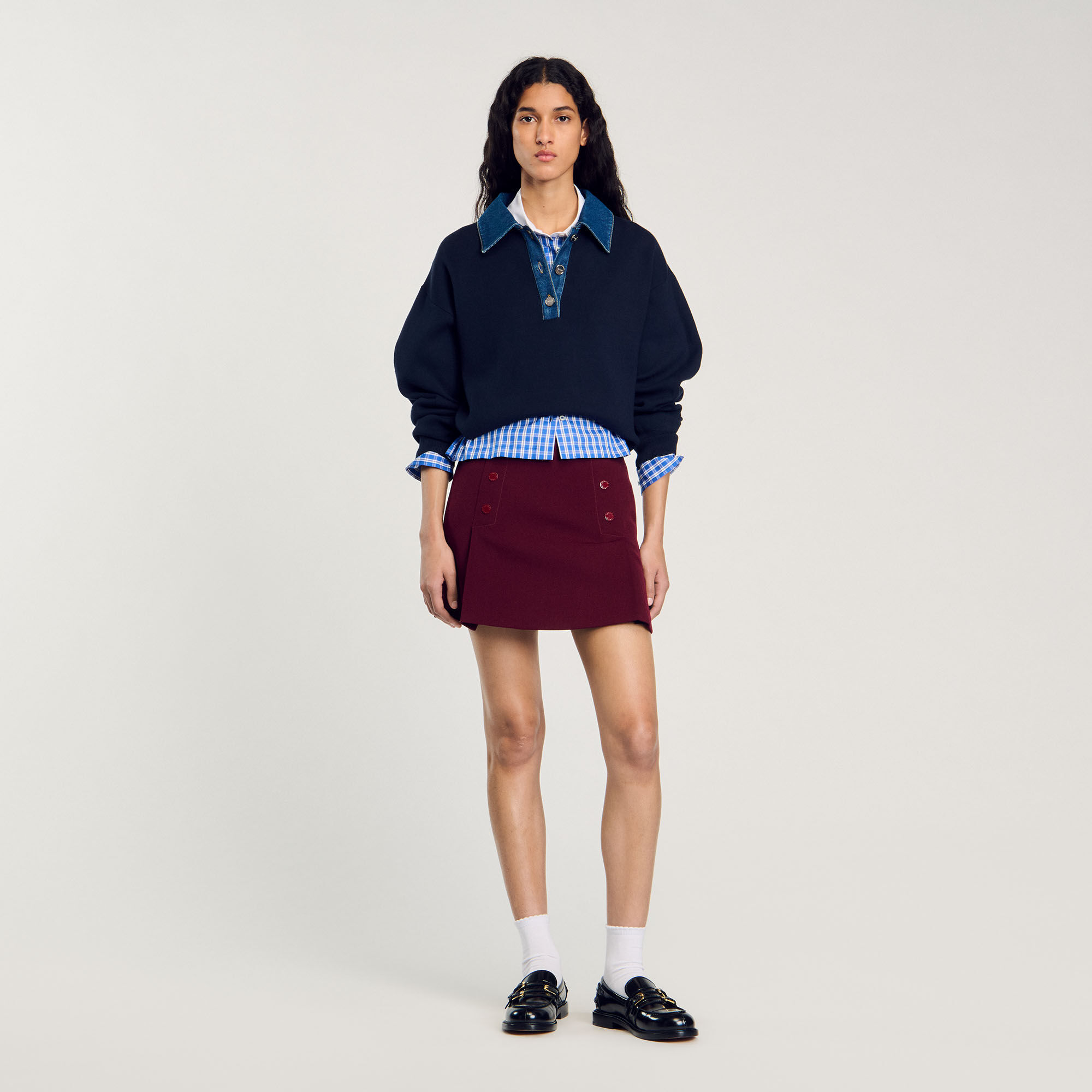 Pull à col polo