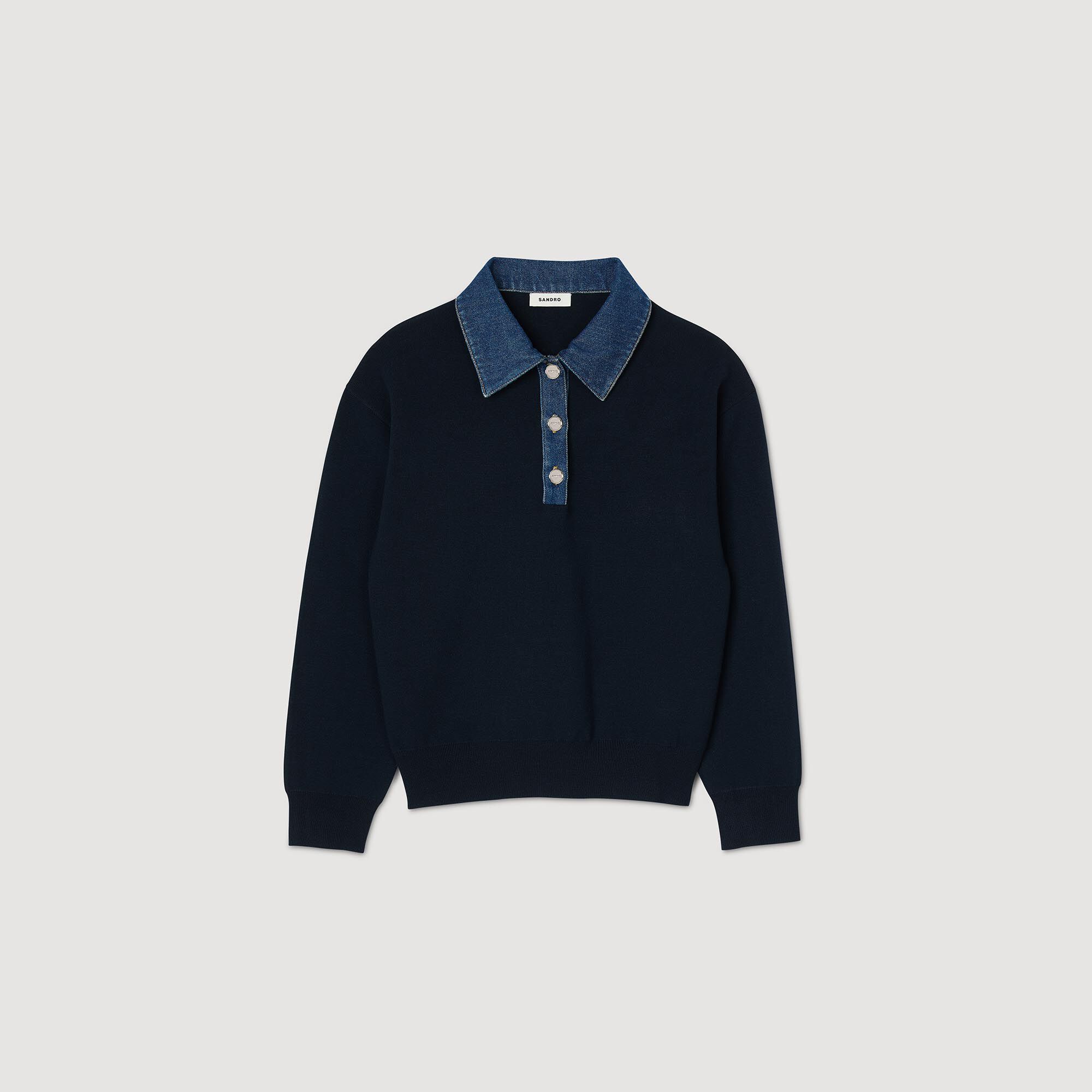 Pull à col polo