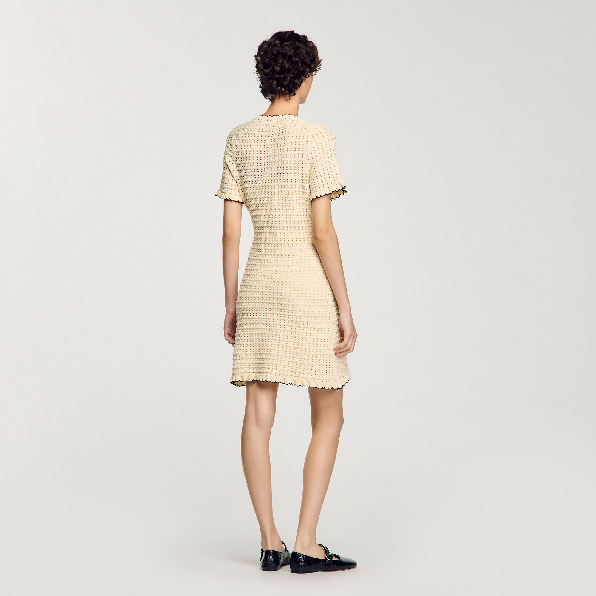 Robe courte en maille 