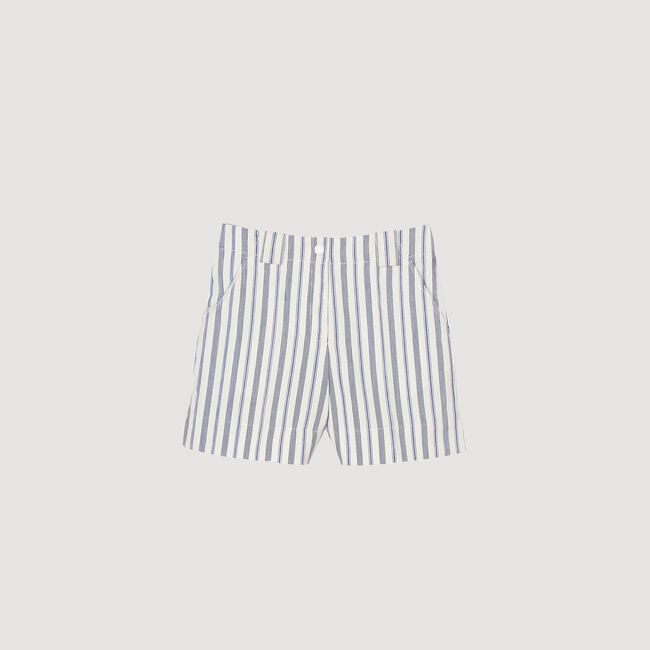 Short à rayures