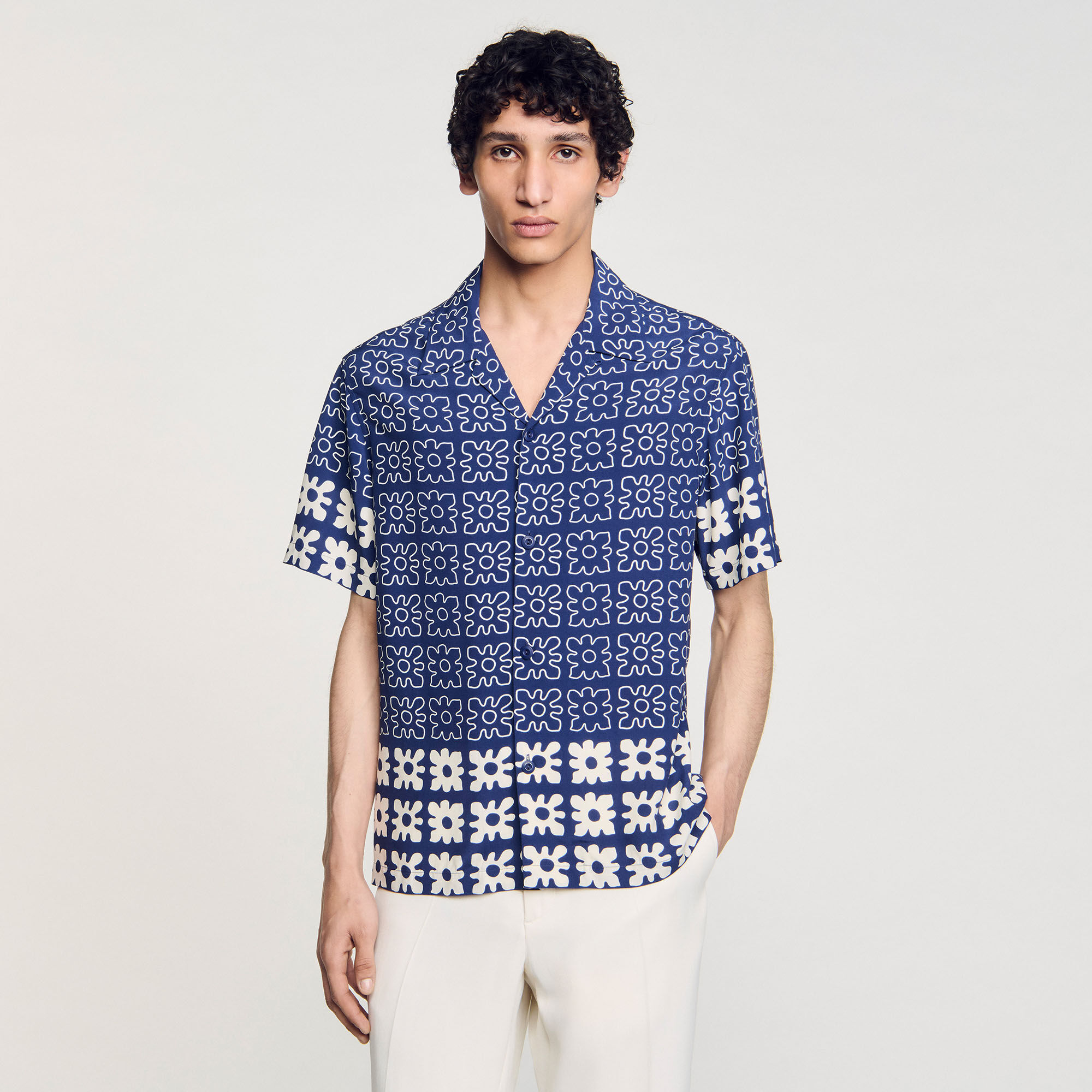 Chemise à imprimé fleuri