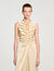 Robe longue en satin