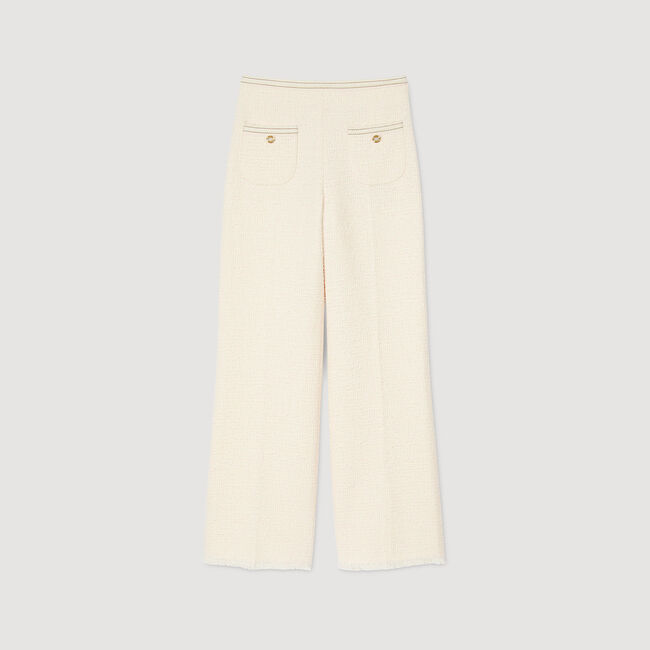 Pantalon en tweed fantaisie