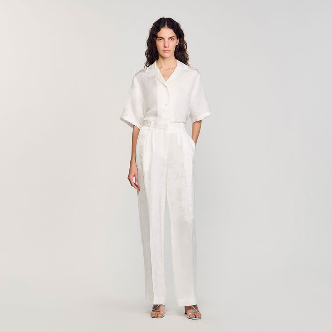 Pantalon à jacquard à noeuds