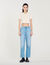 Jean droit taille basse