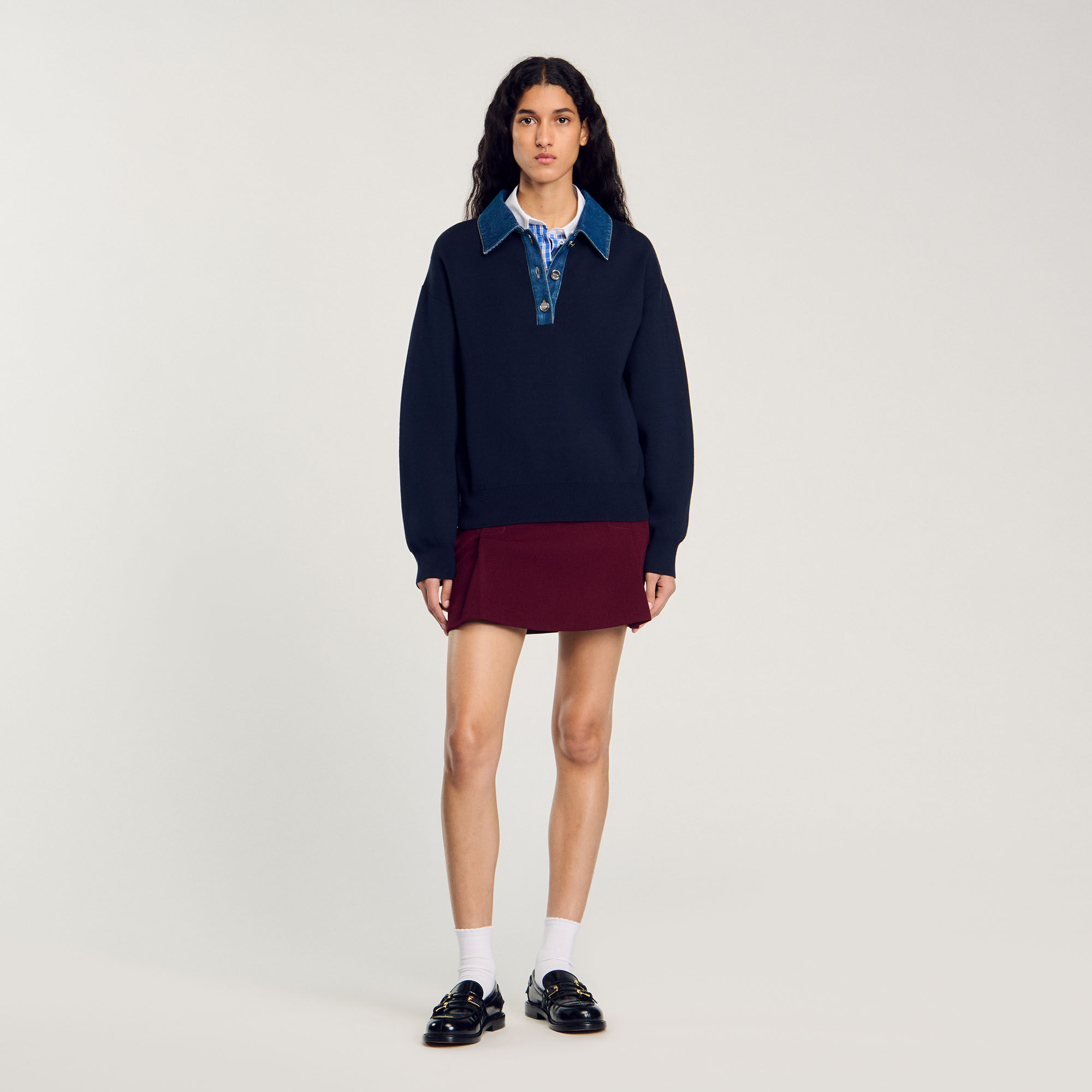 Pull à col polo