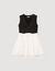 Robe courte bicolore