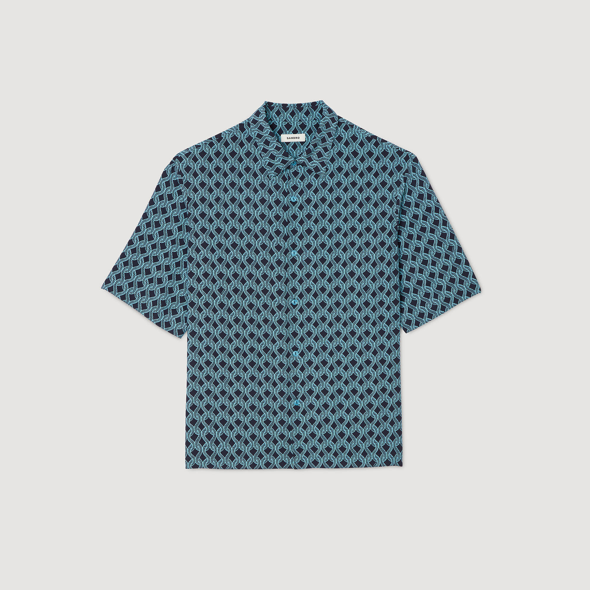 Chemise à imprimé corde