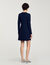 Robe courte en maille boutonnée