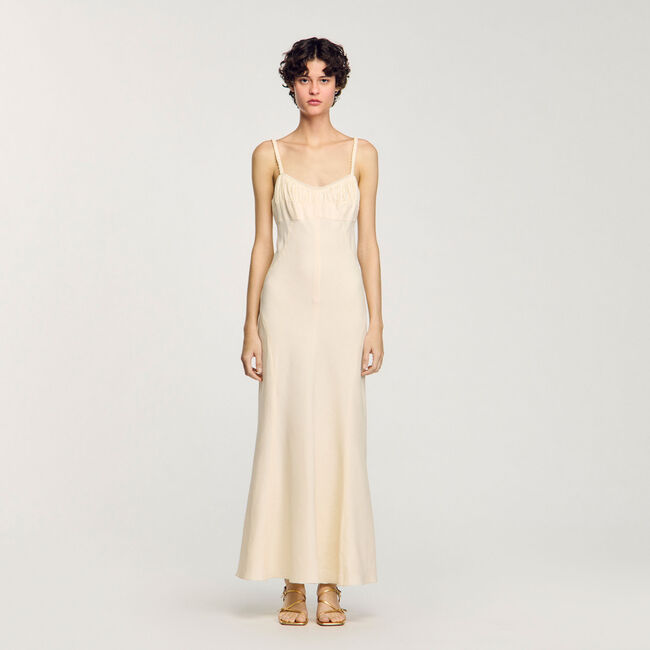 Robe longue à bretelles