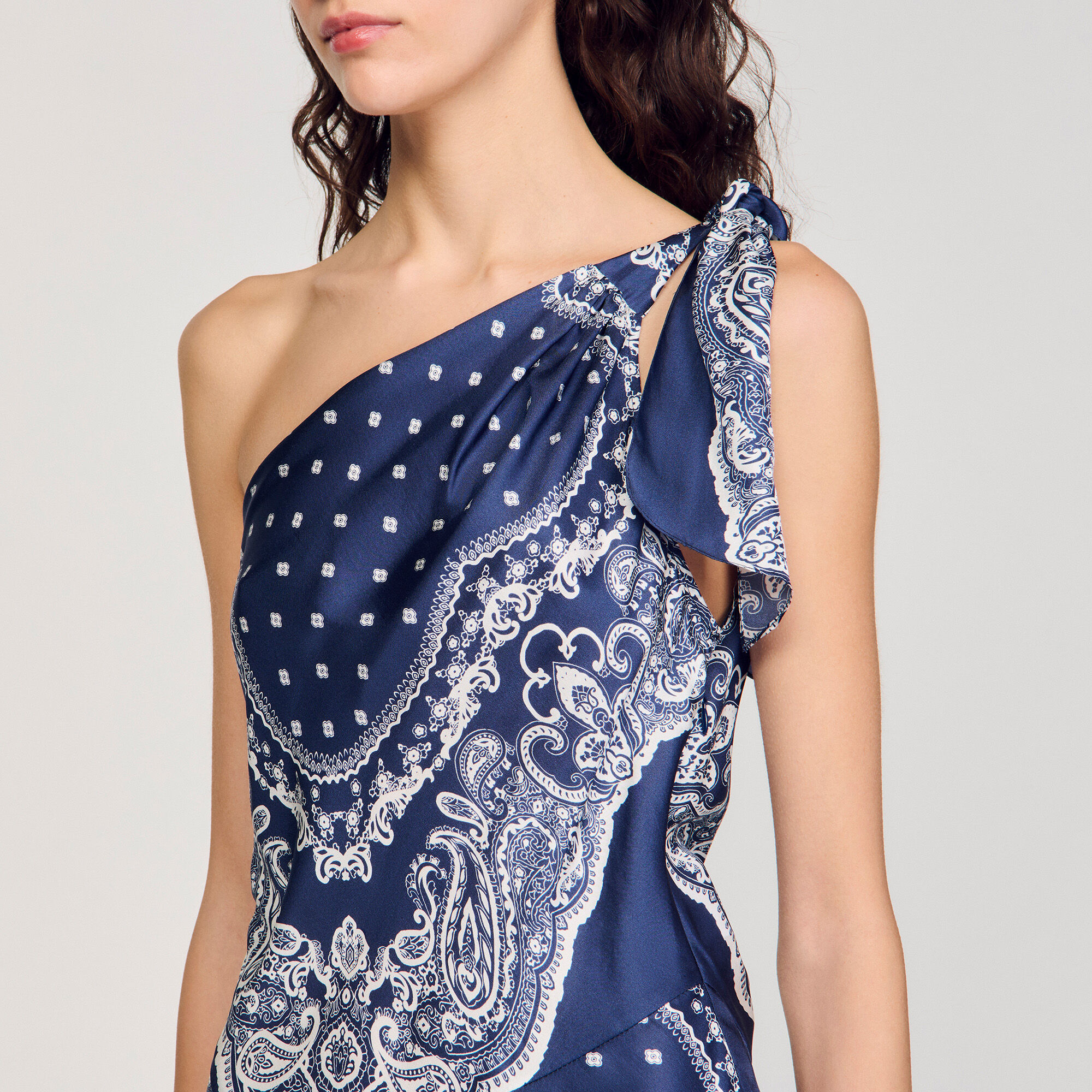 Robe longue à imprimé bandana 